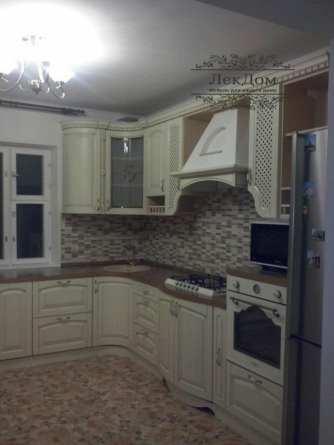 Кухня "Массив ваниль" фото 1