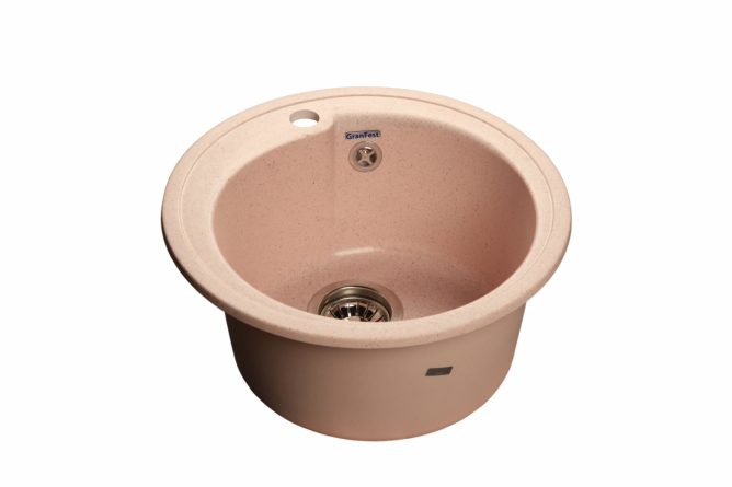 Мойка  GRANFEST МРАМОР GF-R450 светло-розовый фото 1