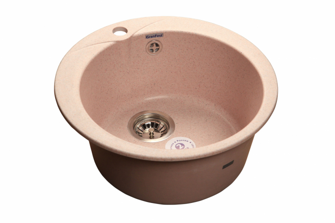 Мойка GRANFEST МРАМОР GF-R480 светло-розовый фото 1